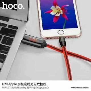 สายชาร์จ ios มีหน้าจอสะแดง  LED  ของแท้จากบริษัทยี่ห้อ hoco  รุ่น  U 29