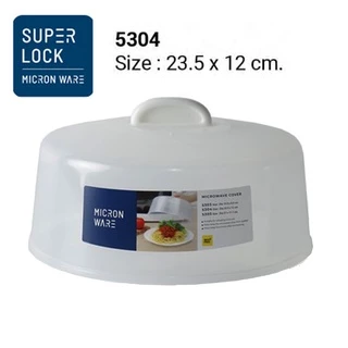 Micronware รุ่น 5303 - 5304 ฝาครอบอุ่นอาหารในไมโครเวฟ Microwave ขนาดเล็ก BPA-Free สีขาว