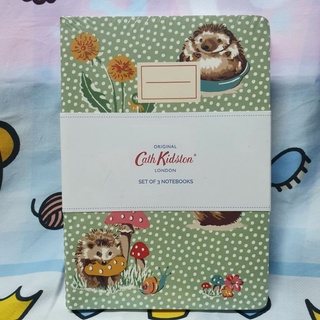 cath kidston : สมุดโน๊ต เซ็ต 3 เล่ม gardeners club สี vintage cream