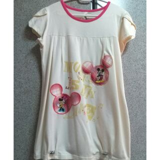 เสื้อยืดลาย Mickey &amp; Minny mouse สภาพ 90%