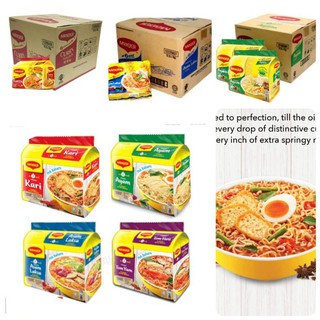 🍜ขายยกลัง🍜maggi 4 รสพร้อมส่ง 5ห่อ×12แพค= 60ห่อ มาม่านำเข้ามาเลเซียยอดฮิต(คละรสได้) ราคาส่งทักแชต