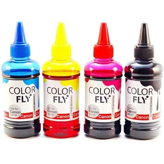 หมึกเติมปริ้นเตอร์ Color Fly สำหรับ Canon / Epson / Brother / HP ขวดเล็ก 100ml.