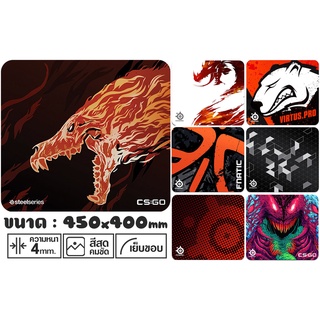 แผ่นรองเมาส์  Gaming Mouse Pad Steelseries QCK XXL Gameing 450*400*4mm แผ่นใหญ่ ถูกนุ่มๆ คุ้มค่ามาก