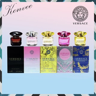 "น้ำหอมแท้" น้ำหอมผู้หญิง Versace Miniatures Gift Set 5 ml x 5 กิ๊ฟเซ็ทน้ำหอมขนาดพกพา ของแท้ 100 %