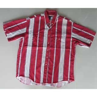 เสื้อเชิ๊ตแขนสั้น  Wrangler  U.S.A Size 4XL (I2015)