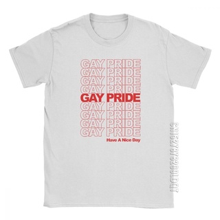 เสื้อยืด oversize ผู้ชายเกย์ความภาคภูมิใจมีวันที่ดีเสื้อยืด LGBT รักเลสเบี้ยนสายรุ้งผ้าฝ้ายบริสุทธิ์เสื้อผ้าชายเสื้อยืดเ