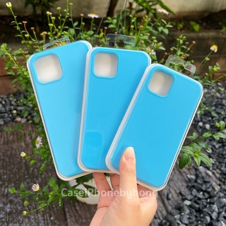 🔥เคสกำมะหยี่มีโลโก้ สีฟ้าเข้ม ใช้สำหรับเคสมือถือ i13 mini Pro Promax,7 8 plus,SE2,X XR XSmax,11 Pro Max,12 mini Pro Max🔥