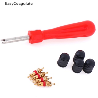 Eas 1Set Tire Valve Service Kit Valve Cores Screwdriver Tire Repair Car Motorcycle Ate