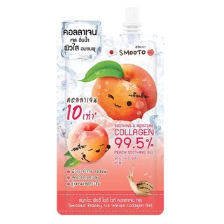 Smooto Peachy Ice White Collagen Gel สมูทโตะ เจลพีช สูตรเย็น (ยกกล่อง 6ซอง)