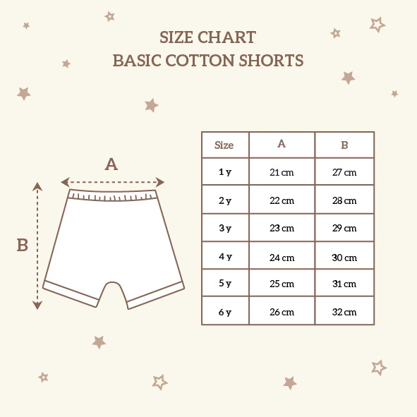 Little Shortpants - กางเกงขาสั้น ผ้าฝ้าย สําหรับเด็ก อายุ 1-6 ปี