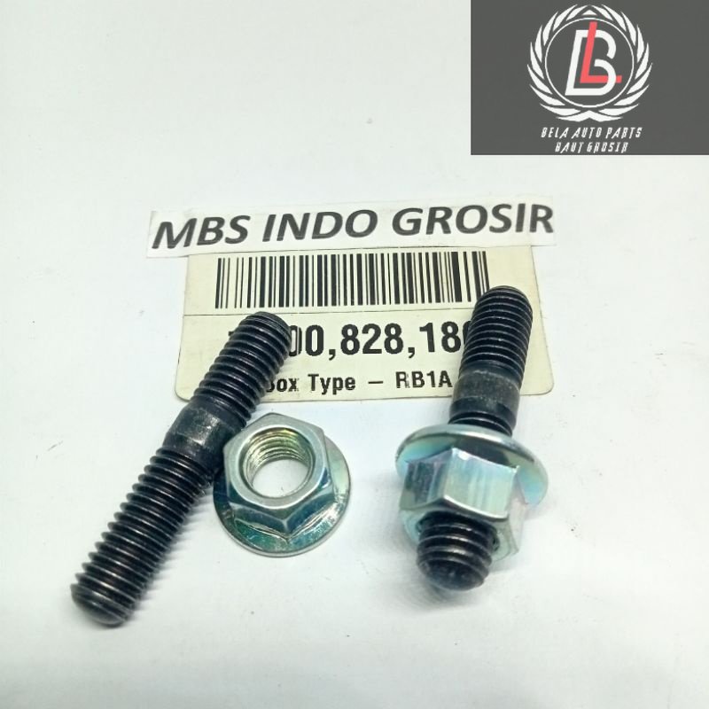 TANEM M8 x 40 BOLTS 12 DOUBLE THREAD GEAR BOLTS UNIVERSAL EXHAUST BOLTS 12 TANEM BOLTS