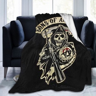 [Featured Premium Blanket] Sons Of Anarchy Fear The Reaper- ผ้าห่มน้ําหนักเบาให้ความอบอุ่น