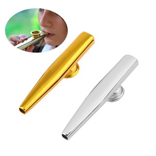 🌼OMB🌼เครื่องดนตรีขลุ่ย Kazoo โลหะสำหรับเด็ก