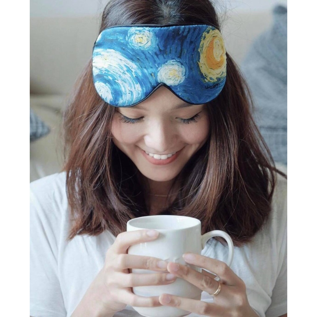 Alaska Bear ผ้าปิดตา sleepmask/blindfold 100% Mulberry Silk 19 Momme, super soft & smooth