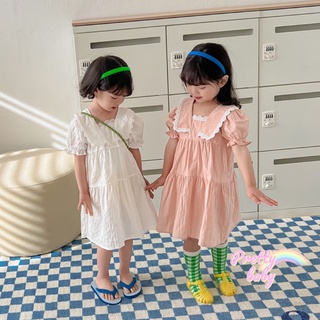 PRETTY BABY🧸พร้อมส่ง🧸ชุดเด็กผู้หญิง ชุดเดรสสำหรับเด็กคอปก แขนตุ๊กตา (310)