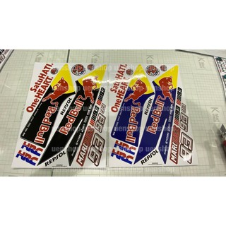 สติกเกอร์ DECAL BELLYPAN REPSOL REDBULL HONDA VARIO VARIO150 MARQUEZ satuhati oneheart 93