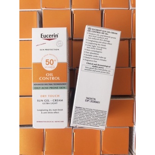 🍒พร้อมส่ง🍒 Eucerin Sun Gel-Creme Oil Control Dry Touch SPF 50+ 50ml