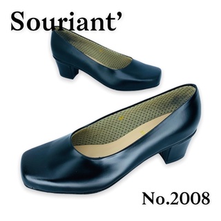 Souriant No.2008 รองเท้าคัดชูหน้ากว้างทรงหัวตัด