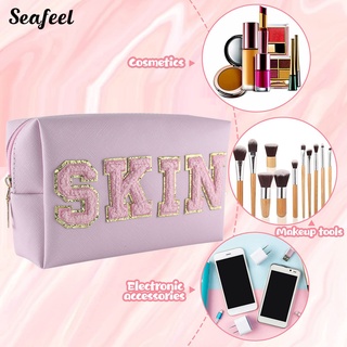 Seafeel_ กระเป๋าเครื่องสําอาง กันน้ํา จุของได้เยอะ