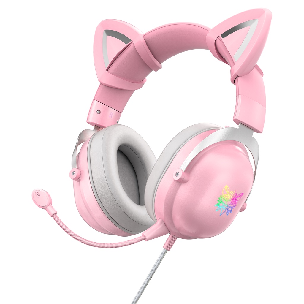 ONIKUMA X11 Cat Ears Gaming Headset Wired Over Ear Gaming