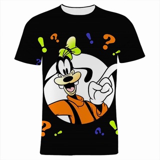 ใหม่ เสื้อยืดลําลอง แขนสั้น พิมพ์ลาย Goofy 3 มิติ แนวสตรีท แฟชั่นฤดูร้อน สําหรับผู้ชาย และผู้หญิง