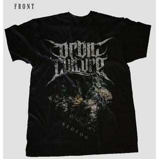 เสื้อยืดพิมพ์ลายแฟชั่น Orbit CULTURE-Redfog เสื้อยืดโลหะ สีดํา ไซซ์ S ถึง 7XL