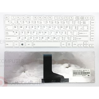 KEYBOARD TOSHIBA Satellite L40-A L45-A L40D-A L40T-A L40DT-A (ไทย-อังกฤษ) (สีขาว