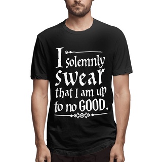 เสื้อยืด พิมพ์ลาย I Solemnly Swear That I Am Up To No Good Kj789 Harry Potter สีกากี สําหรับผู้ชาย