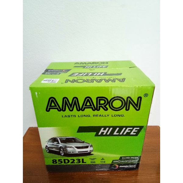 แบตเตอรี่AMARON แบตแห้ง HI LIFE 85D23Lรับประกัน2ปีใช้กับford Escape MAZDA cx3/cx5/3 Teana x-Tril Jok