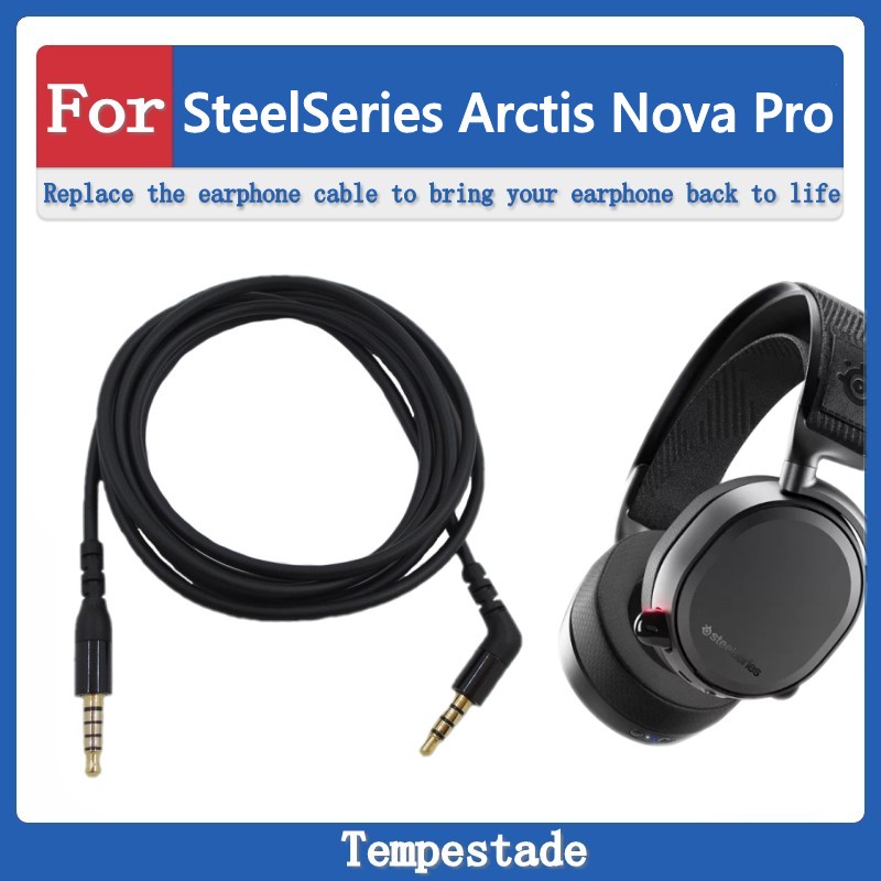 เหมาะสําหรับสายสัญญาณเสียง SteelSeries Arctis Nova Pro สายหูฟังสายเคเบิลอะแดปเตอร์สายต่อหูฟัง