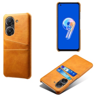 เคสหนัง PU พร้อมช่องใส่บัตร สไตล์วินเทจ สําหรับ ASUS Zenfone 9 Zenfone 10 ELVEV