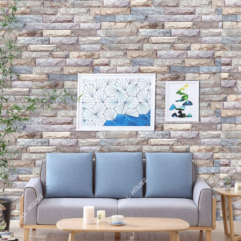 💋พร้อมส่ง wallpaper  45 ซม. x 10 เมตร วอลเปเปอร์ สติ๊กเกอร์ติดผนัง มีกาวในตัว ติดเองได้ รูปที่ 5