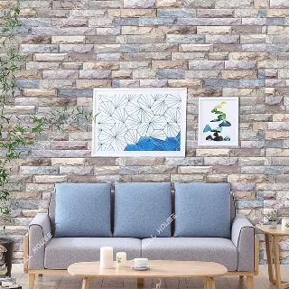 💋พร้อมส่ง wallpaper 45 ซม. x 10 เมตร วอลเปเปอร์ สติ๊กเกอร์ติดผนัง มีกาวในตัว ติดเองได้