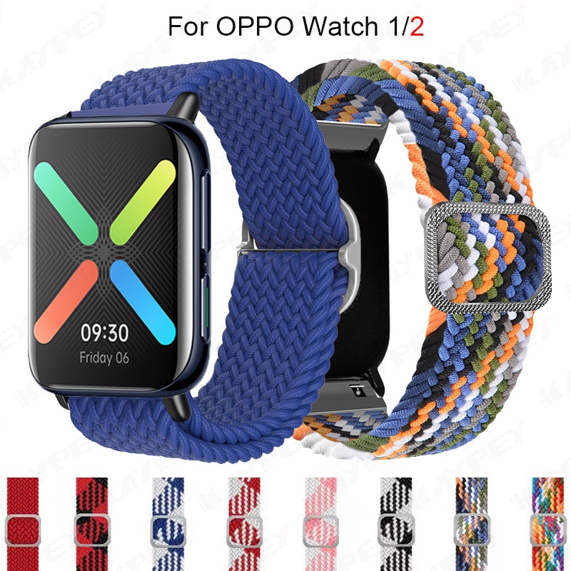สายนาฬิกาข้อมือไนล่อนทอ สําหรับ OPPO Smart watch 1/2 OPPO watch 41/46 มม. 42/46 มม.