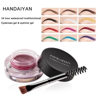 พร้อมส่ง!! 12สี เจลเขียนคิ้ว อายไลเนอร์เจล เจลอายไลเนอร์ handaiyan