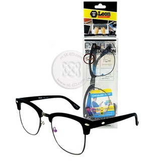 แว่นถนอมสายตา กรอบ-ขาสีดำด้าน โลหะสีกัน : Eye Relax Vintage รุ่น Comj-v3025
