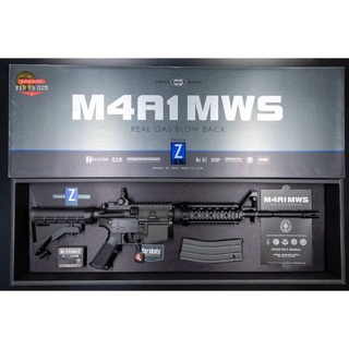 ของเล่น Tokyo Marui M4A1 MWS สีดำ ระบบกรีนแก๊ ส