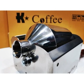 เครื่องคั่วกาแฟ K Coffee แบบมือหมุน คั่วสูงสุดถึง 500 กรัม ทำจากสแตนเลสเกรดอาหาร 304 รับประกันตัวเครื่อง ตลอดอายุการใช้