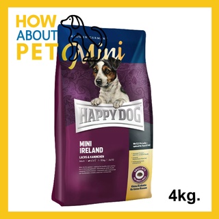 อาหารสุนัขเล็ก Happy Dog Mini Ireland อาหารสุนัขโตพันธุ์เล็ก 4กก. (1ถุง) Happy Dog Mini Ireland Adult Dog Food 4kg.(1bag