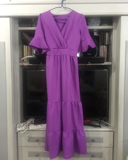 Violet Maxi Dress​ Freesize​