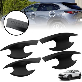 เบ้ารองมือเปิด รุ่น MAZDA CX-3 ถ้วยรองมือเปิด รุ่น มาสด้า CX30 ปี 2020 - 2021 สีดำด้าน 4 ชิ้น