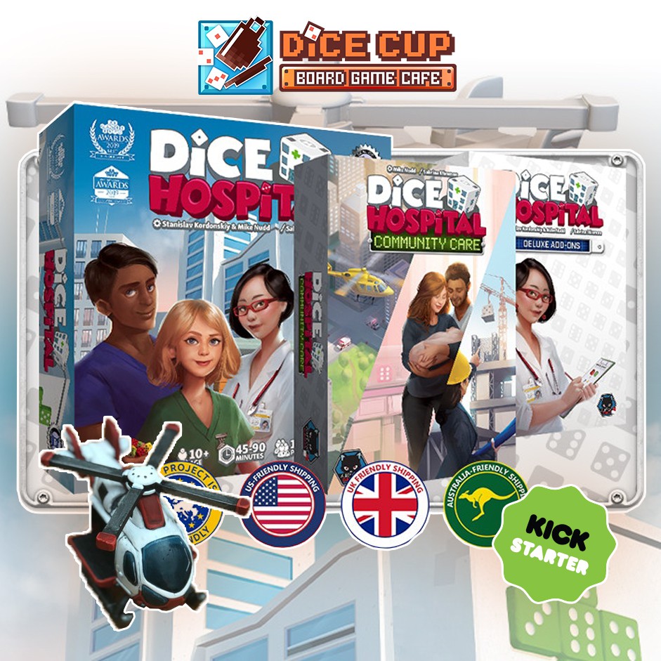 [ของแท้] Dice Hospital Hospital Admin [ALL IN] Kickstarter Board Game