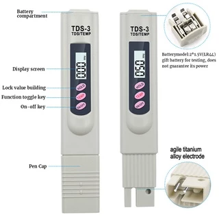 Kiprun ปากกาทดสอบคุณภาพน้ําดิจิทัล TDS 0-9999 ppm