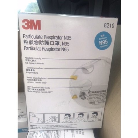 ♚♀🚨🚨HOT!!พร้อมส่ง หน้ากาก 3m 8210ป้องกันฝุ่น