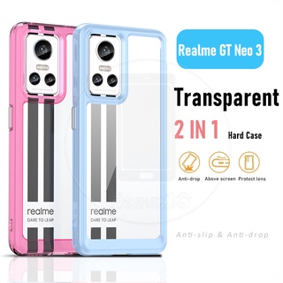 เคสแข็ง อะคริลิคใส กันกระแทก สําหรับ Realme GT Neo 3