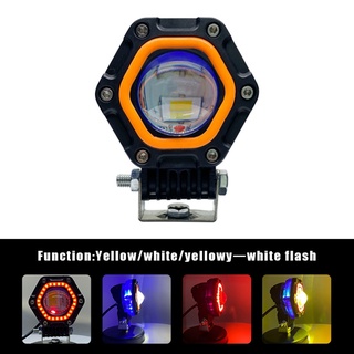 Fog Light Led Headlight Outdoor Garden Bright IP68 Parts Replacements White Yellow Accessories Aluminium Alloy