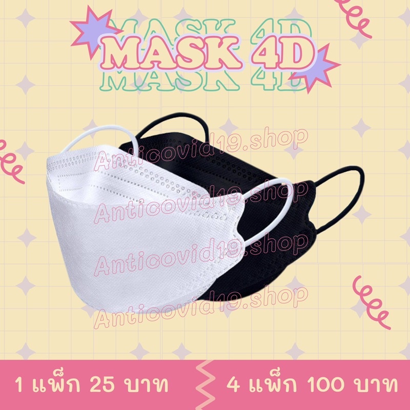 หน้ากากอนามัย KF94 😷🦠🧪หน้ากากอนามัยเกาหลี (Korea Filter Mask - KF94)