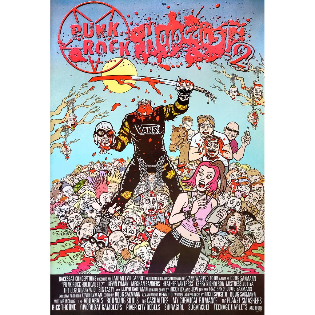 โปสเตอร์ รูปวาด กราฟฟิก คอนเสิร์ต ดนตรี พังก์ร็อก Punk Rock Holocaust POSTER 24"x35" VDO Concert Mur