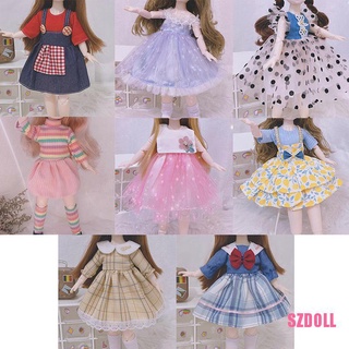 [ts1SZDOLL] ชุดเดรสเครื่องแบบตุ๊กตา 1/6 30 ซม. สําหรับเด็กผู้หญิง