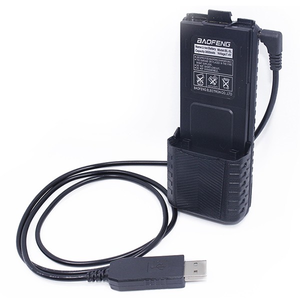 สําหรับ Baofeng UV-5R BL-5L 3800mAh แบตเตอรี่ความจุสูง Baofeng USB cha